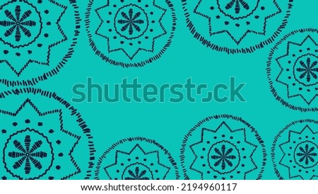 Vector. Web banner, poster, cover, splash screen, social media with copy space for text. Perforated bright patterns Papel Picado pattern hand-drawn on a colored background. Spanish Heritage Month.
