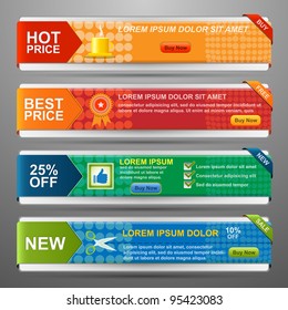 Vector Web Banner Set