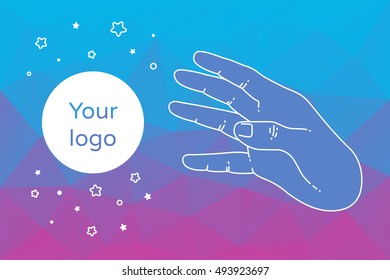 Vector web banners for header or footer. Abstract background of banner for online education, training, marketing workshop. Design ideas for hackathon event. Design layour for event, your logo. Banner