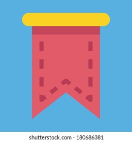 Vector Web Bookmark Ribbon Icon