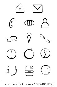 Vector web and business interesting style icons