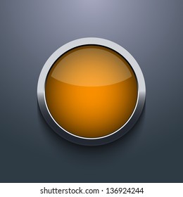 Vector web button design on gray background. Eps10