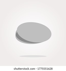 vector Web buttons for design, icon with empty blank white paper