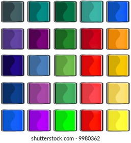 vector web buttons with different shiny colors