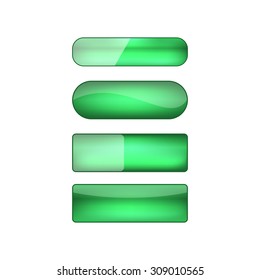 vector web buttons set