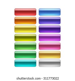 vector web buttons set