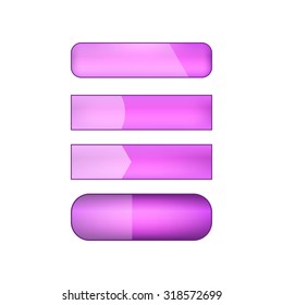 vector web buttons set