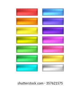 vector web buttons set