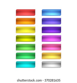 vector web buttons set