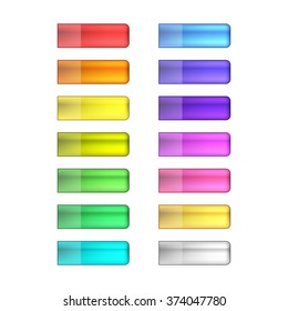 vector web buttons set