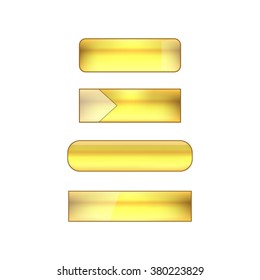 vector web buttons set