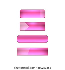 vector web buttons set