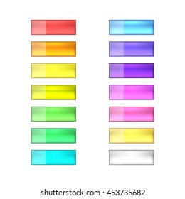 vector web buttons set