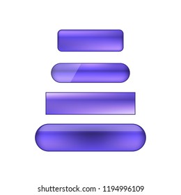 vector web buttons set - violet