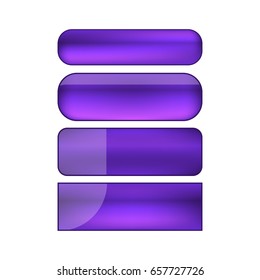 vector web buttons set - violet