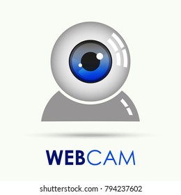 Vector of web camera, web camera logo symbol or icon