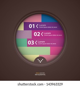 Vector web circle design infographics