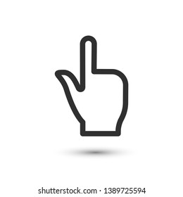 Vector web click icon. Choice by hand symbol. For design, web site design, logo, app, UI.