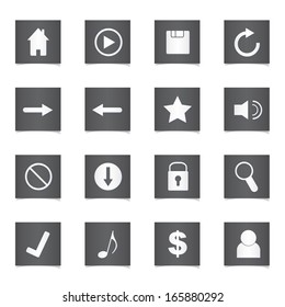 Vector web and computer icons set.