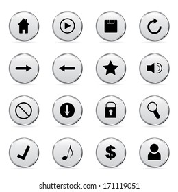 Vector web and computer icons set.