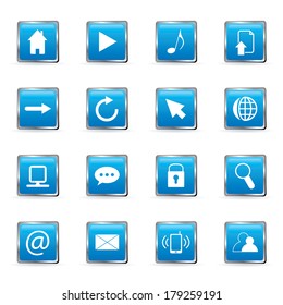 Vector web and computer icons set.