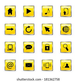 Vector web and computer icons set.