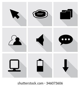 Vector web and computer icons set.