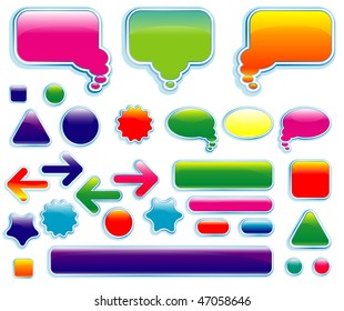Vector web design elements.