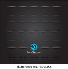 Vector web divider set