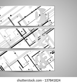 Vector web element for your design, circuit board Illustration.