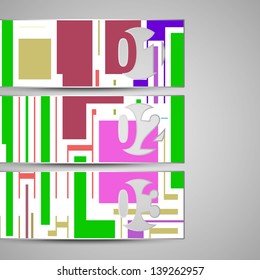 Vector web element for your design, vintage abstract Illustration.