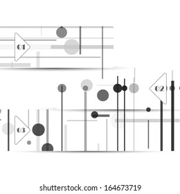 Vector web element for your design, circuit board Illustration.