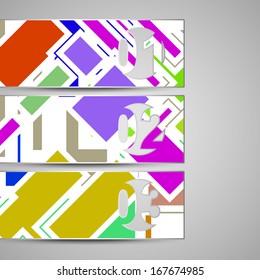 Vector web element for your design, vintage abstract Illustration.