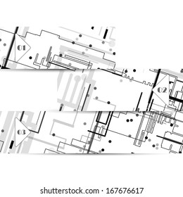 Vector web element for your design, circuit board Illustration.