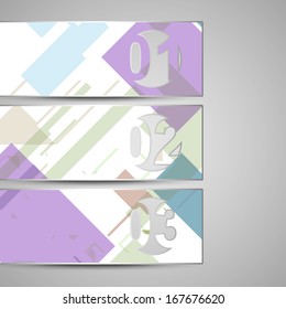 Vector web element for your design, vintage abstract Illustration.