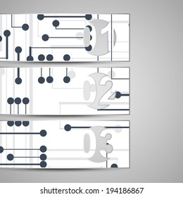 Vector web element for your design, circuit board Illustration.