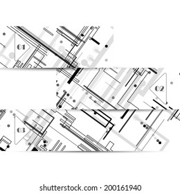 Vector web element for your design, circuit board Illustration.