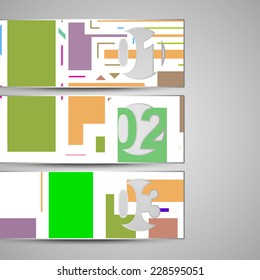 Vector web element for your design, vintage abstract Illustration.
