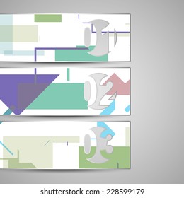 Vector web element for your design, vintage abstract Illustration.