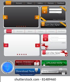 Vector Web Elements & Buttons