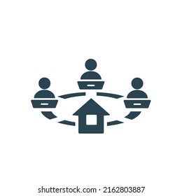 Vektorsymbol in Schwarz.