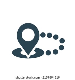 Vector web icon for online ordering and delivery of food and goods. Flat design.