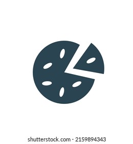 Vector web icon for online ordering and delivery of food and goods. Flat design.