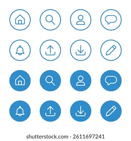 Vector Web Icon Set. Icon Collection