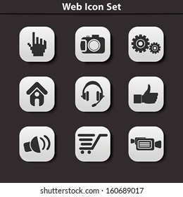vector web icon set vector illustration 