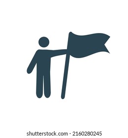 Vektorwebsymbole, Business, Teamwork, Training und Präsentation. Flaches Design.