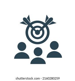 Vector web icons, business, teamwork, training and presentation. Flat design.