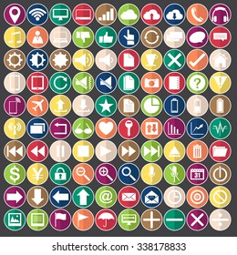 Vector Web icons, Business icons and Technology icons, Vector Illustration EPS 10.