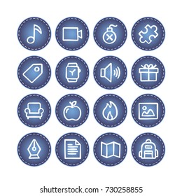 Vector web icons set 1 / business, social media, banking and money, data management, media