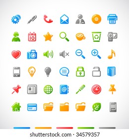 vector web icons set